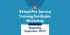 Virtual Pre Service Training Facilitator Workshop Facebook Post Landscape Banner Landscape 1