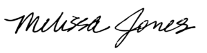 Melissa Jones Signature
