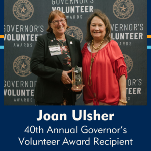 Joan Ulsher 40th Annual Governor's Volunteer Award Recipient