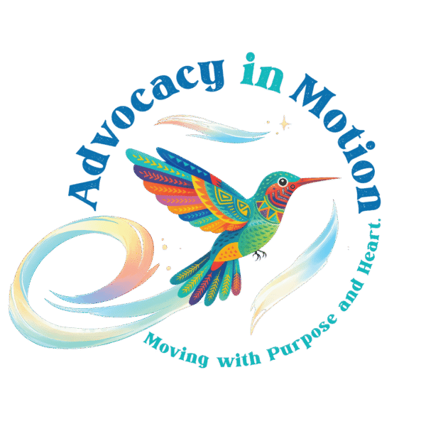 2026 conference logo advocacy in motion with hummingbird