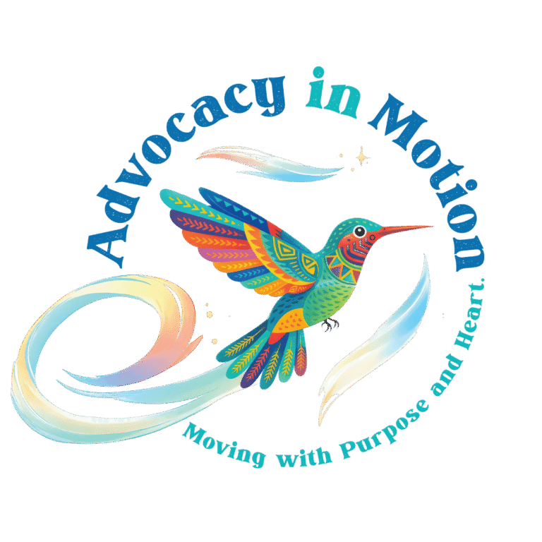 2026 conference logo advocacy in motion with hummingbird