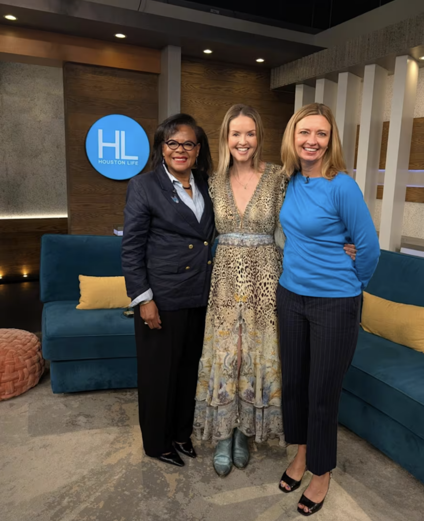 Mel Camp and Texas CASA CEO Vicki Spriggs and Montgomery County volunteer Amanda Crepin (Copyright 2025 by KPRC Click2Houston - All rights reserved.)