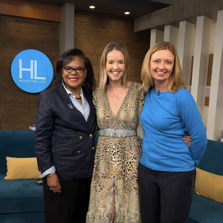 Mel Camp and Texas CASA CEO Vicki Spriggs and Montgomery County volunteer Amanda Crepin (Copyright 2025 by KPRC Click2Houston - All rights reserved.)